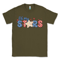 Army Green oh my stars Classic Tee - MaliasSmallBusiness