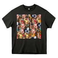 Asphalt western farm animals seamless pattern Heavy Core Tee - HRA Design Shop