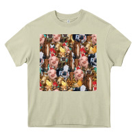 Mossy western farm animals seamless pattern Heavy Core Tee - HRA Design Shop