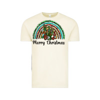 Vintage Arctic merry christmas cactus rainbow Vintage Tee - BarkalooDesign
