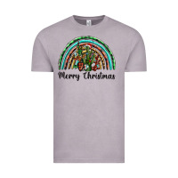 Vintage Zinc merry christmas cactus rainbow Vintage Tee - BarkalooDesign