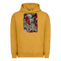 Pigment Peanut Butter Two skeletons hugging Valentine's Day Urban Hoodie - FaDigitalArtStudio