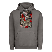 Pigment Tornado Two skeletons hugging Valentine's Day Urban Hoodie - FaDigitalArtStudio