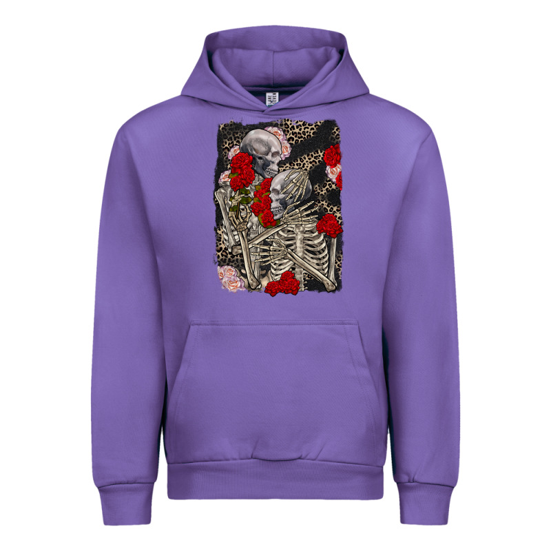 Two Skeletons Hugging Valentine's Day Urban Hoodie by FaDigitalArtStudio | Teevron