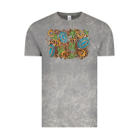 Cloud Rock horseshoe leopard gemstone cactus background Vintage Tee - AdoDesignShop
