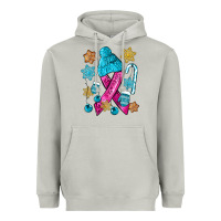 Moon Dust winter breast cancer ribbon Heavyweight Hoodie - NancyCooperArtShop