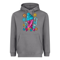 Storm winter breast cancer ribbon Heavyweight Hoodie - NancyCooperArtShop