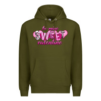 Army Green Be mine sweet Valentine's Day Premium Hoodie - HowdyJamesFarm