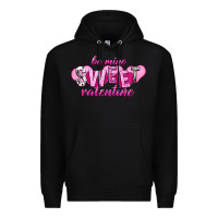 Black Be mine sweet Valentine's Day Premium Hoodie - HowdyJamesFarm
