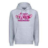Heather Grey Be mine sweet Valentine's Day Premium Hoodie - HowdyJamesFarm