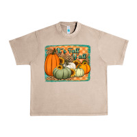 French Oak It's Fall y'all pumpkins halloween and sunflowers Urban Heavy Tee - Jasminsmagicworld