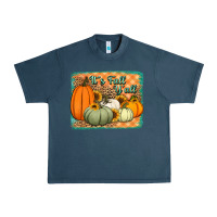 Midnight Navy It's Fall y'all pumpkins halloween and sunflowers Urban Heavy Tee - Jasminsmagicworld