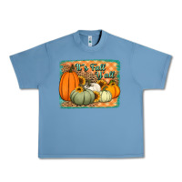 Pebble Blue It's Fall y'all pumpkins halloween and sunflowers Urban Heavy Tee - Jasminsmagicworld