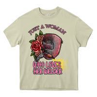 Mossy just a woman who loves her welder Heavy Core Tee - SublimationCraftShop