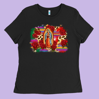 Our Lady Of Guadalupe Ladies Tee Designed By Cts Tumbler Store
