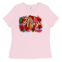 Bubblegum Pink Our Lady of Guadalupe Ladies Tee - CTS Tumbler Store