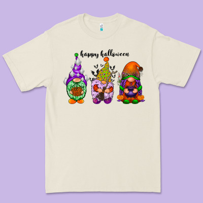Happy Halloween Gnomes Black Premium Tee Designed By Racoondesign