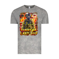 Cloud Rock First In last Out Firefighter Vintage Tee - LillyAllenDesigns