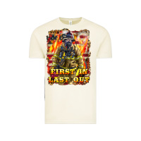 Vintage Arctic First In last Out Firefighter Vintage Tee - LillyAllenDesigns
