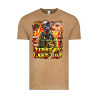 Vintage Camel First In last Out Firefighter Vintage Tee - LillyAllenDesigns