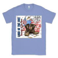 Colony Blue land of the free Classic Tee - MaliasSmallBusiness