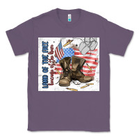 Lavender land of the free Classic Tee - MaliasSmallBusiness