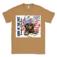 Toasted Coconut land of the free Classic Tee - MaliasSmallBusiness