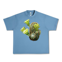 Pebble Blue nylon hedgehog cactus Urban Heavy Tee - LillyAllenDesigns