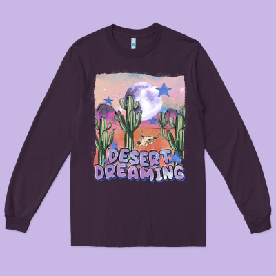 Desert Dreaming Long Sleeve Tee Designed By Maliassmallbusiness