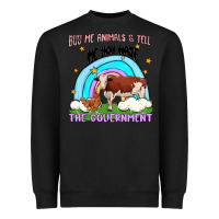 Black buy me animals Heavyweight Sweatshirt - MaliasSmallBusiness