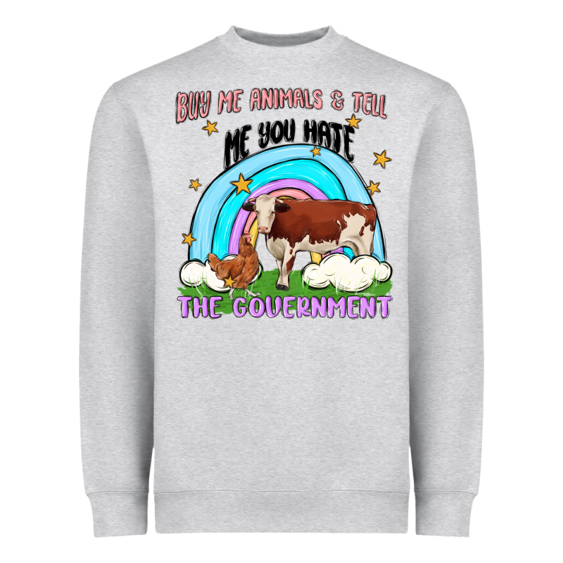 Buy Me Animals Heavyweight Sweatshirt by MaliasSmallBusiness | Teevron