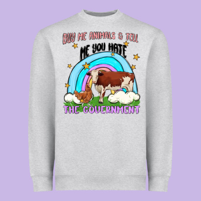 Buy Me Animals Heavyweight Sweatshirt Designed By Maliassmallbusiness