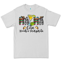 Dove Grey Mama Cita Needs a Margarita Premium Tee - CowhideDigitalArt