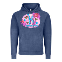 Vintage Denim back to school flowers kindergarten 3200x2400 Vintage Hoodie - AdoDesignShop