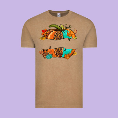 Custom Pumpkin Name Vintage Tee Designed By Nancycooperartshop