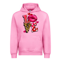 Fuchsia Pink Western love lips Urban Hoodie - FaDigitalArtStudio