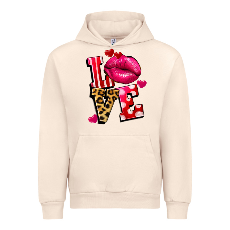 Western Love Lips Urban Hoodie by FaDigitalArtStudio | Teevron