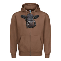 Chestnut Black Angus Heifer Zipper Hoodie - LillyAllenDesigns