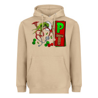 Mushroom Christmas Character Nurse Heavyweight Hoodie - NancyCooperArtShop