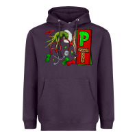 Plum Christmas Character Nurse Heavyweight Hoodie - NancyCooperArtShop