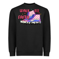 Black walk by faith Heavyweight Sweatshirt - MaliasSmallBusiness