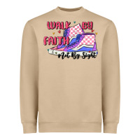 Mushroom walk by faith Heavyweight Sweatshirt - MaliasSmallBusiness