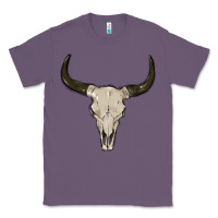 Lavender cow skul Classic Tee - MaliasSmallBusiness