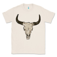 Natural cow skul Classic Tee - MaliasSmallBusiness