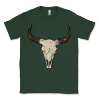 Sports Green cow skul Classic Tee - MaliasSmallBusiness