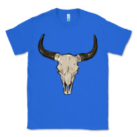 True Royal cow skul Classic Tee - MaliasSmallBusiness