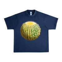 Navy golden barrel cactus Urban Heavy Tee - LillyAllenDesigns