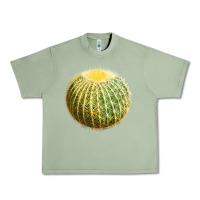 Oil Green golden barrel cactus Urban Heavy Tee - LillyAllenDesigns