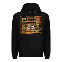 Black daddy's hunting buddy Premium Hoodie - TumblerDesignByShophia