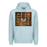 Blue Mist daddy's hunting buddy Premium Hoodie - TumblerDesignByShophia